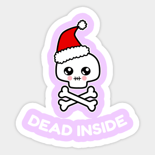 Yami Kawaii Christmas Dead Inside Sticker